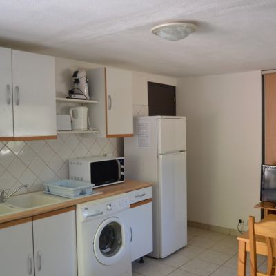location mini villa cuisine camping balanea 2024 8